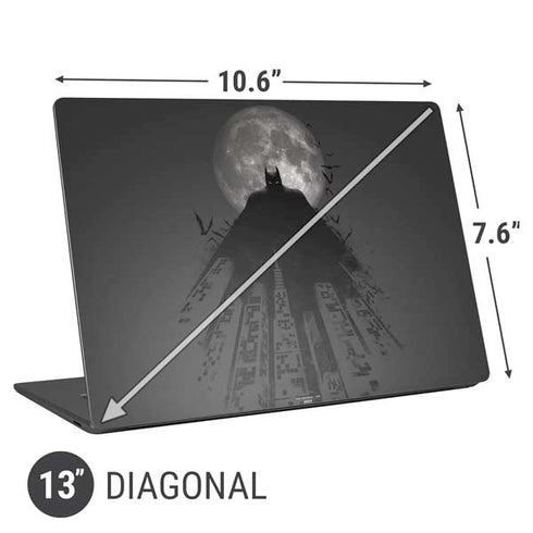 DC Comics Batman On City with Moon Art Universal Laptop 13in (10.6 x 7.6in) Skin